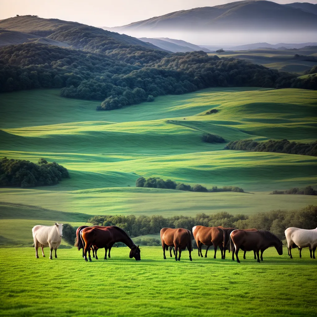 Fotos sonho animais fazenda paisagem