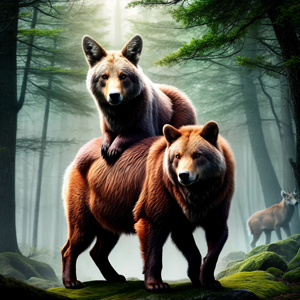 Fotos sonho animais mente urso veado lobo