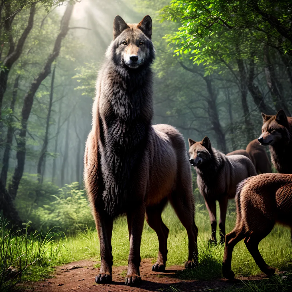 Fotos sonho animais selvagens lobos natureza 1