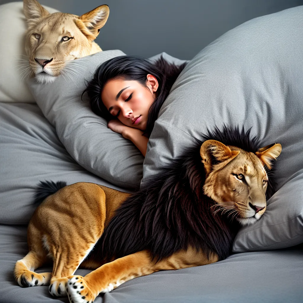 Fotos sonho animais silhuetas cama