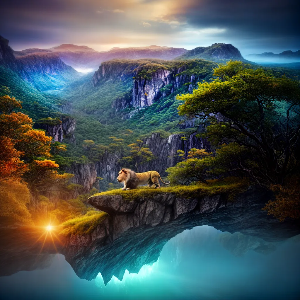 Fotos sonho animais surreal colorido