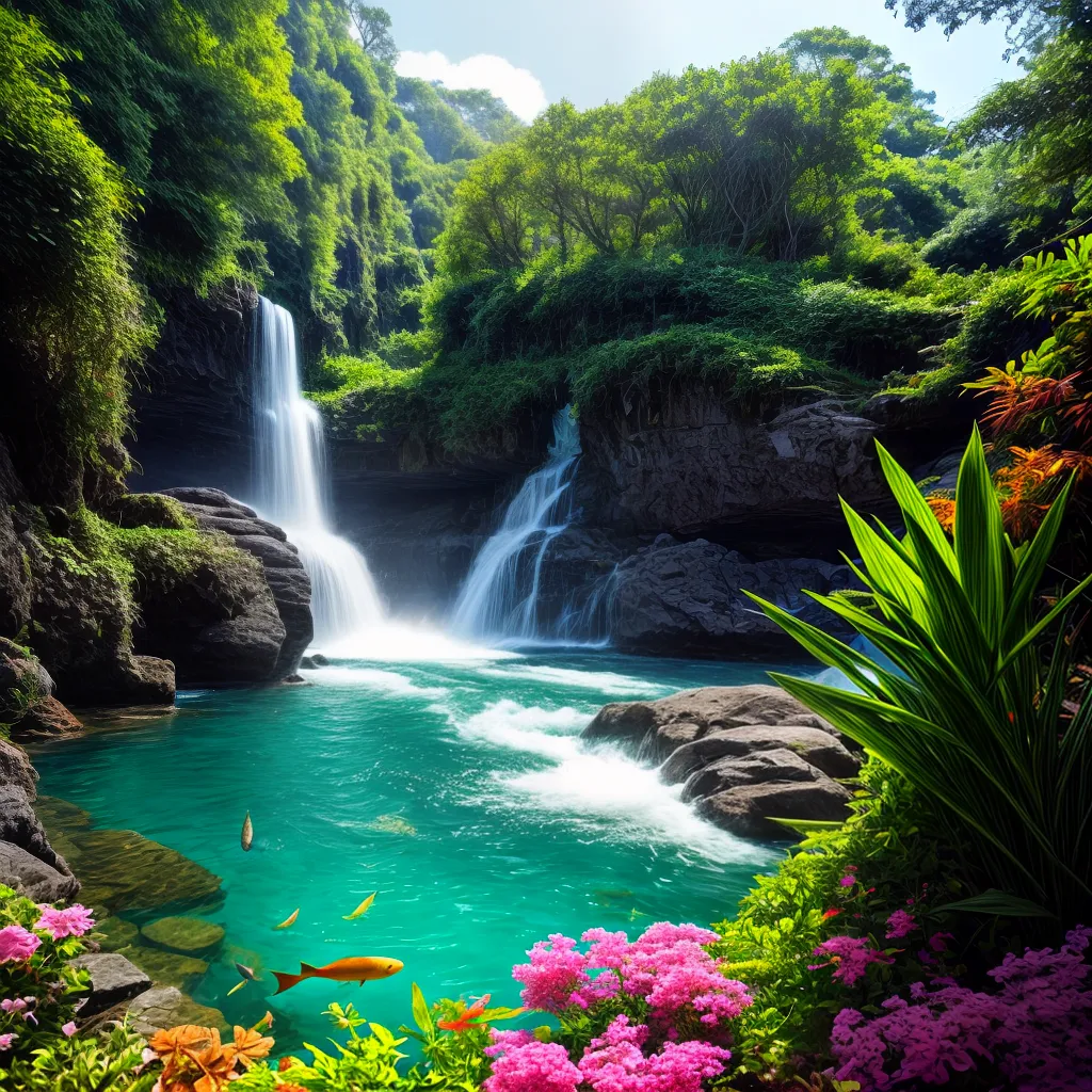 Mergulhe nos Significados dos Sonhos: Aquários, Ornamentos e Natureza 2 Fotos sonho aquario floresta queda dagua