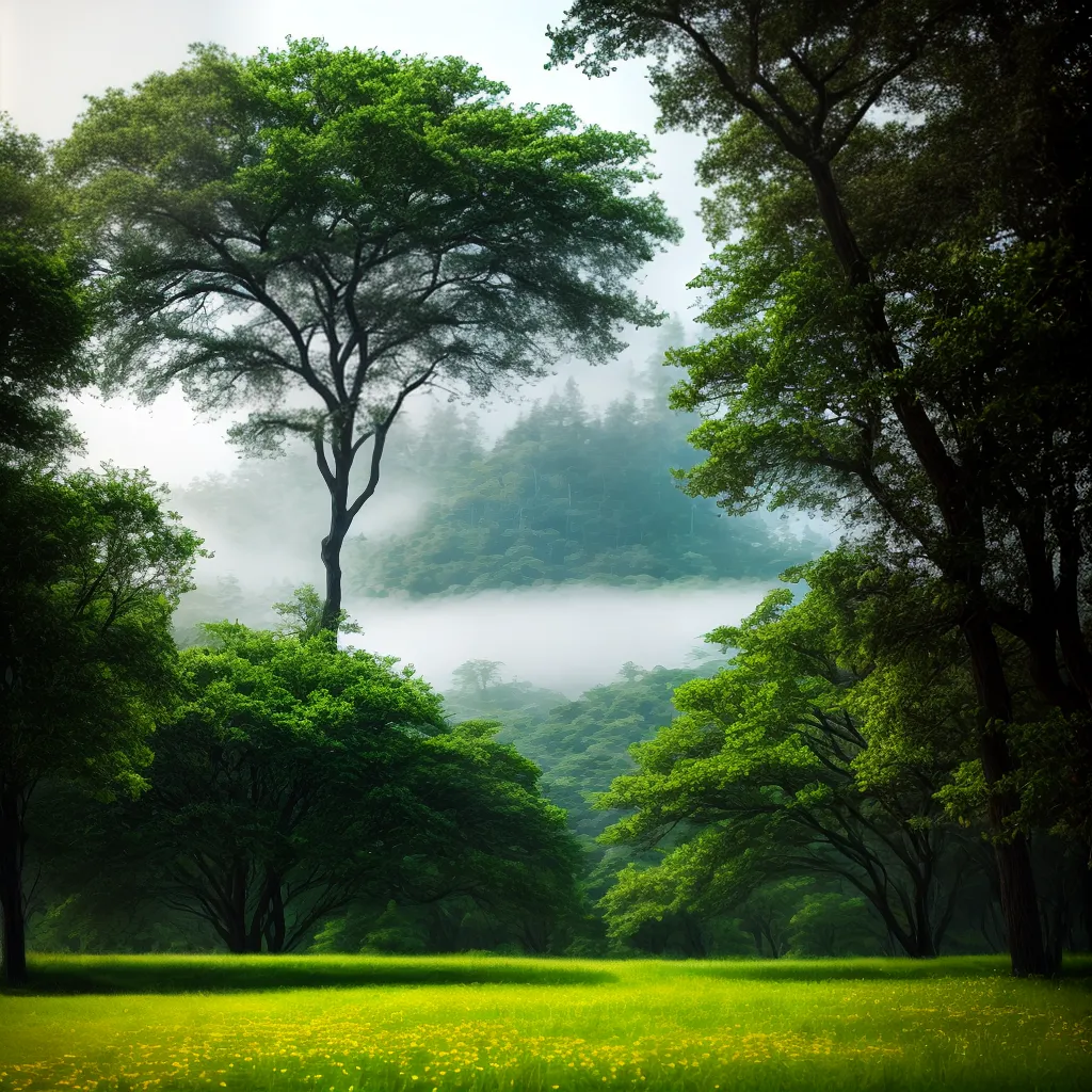 Fotos sonho arvore frondosa campo ceu azul