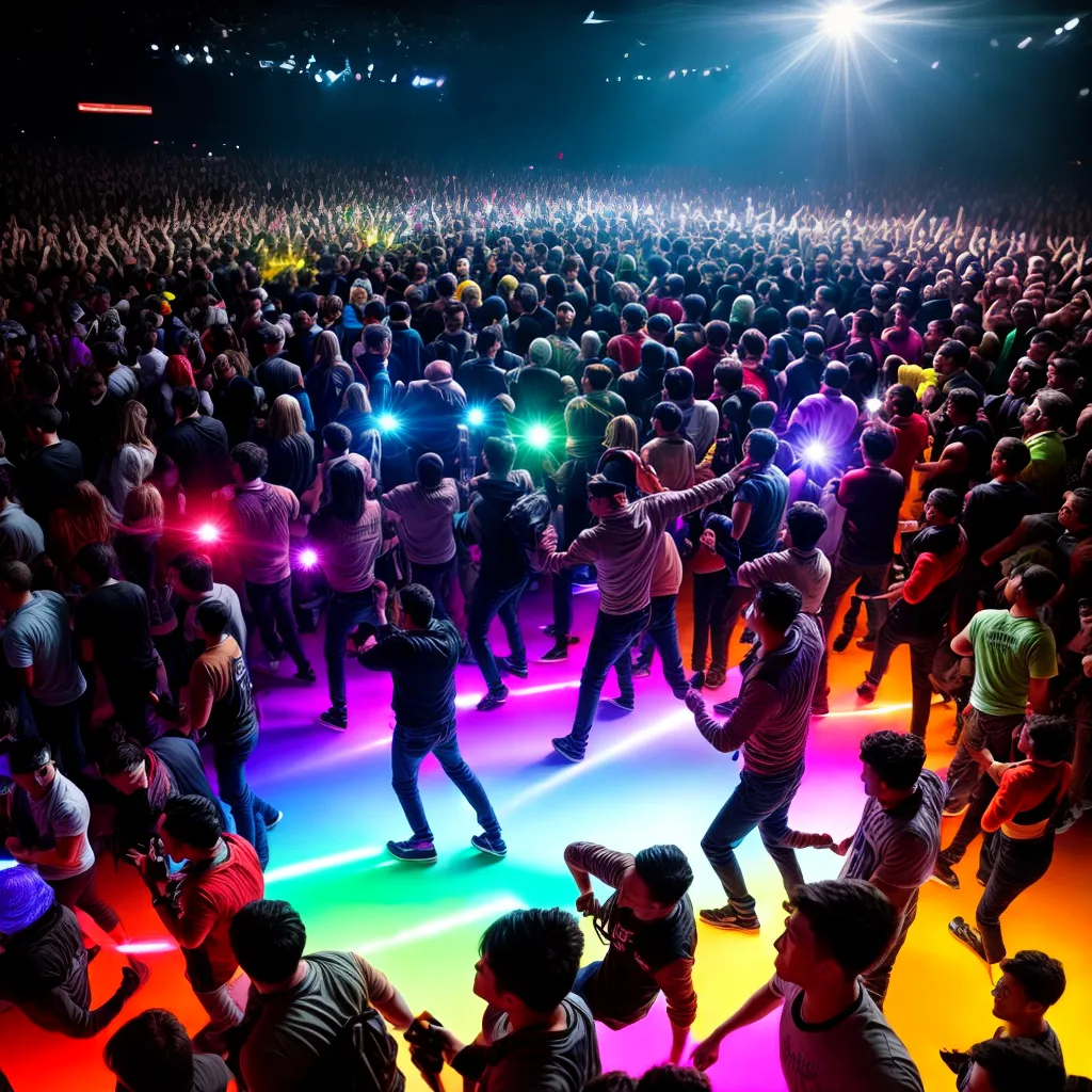 Fotos sonho balada lotada ilustracao