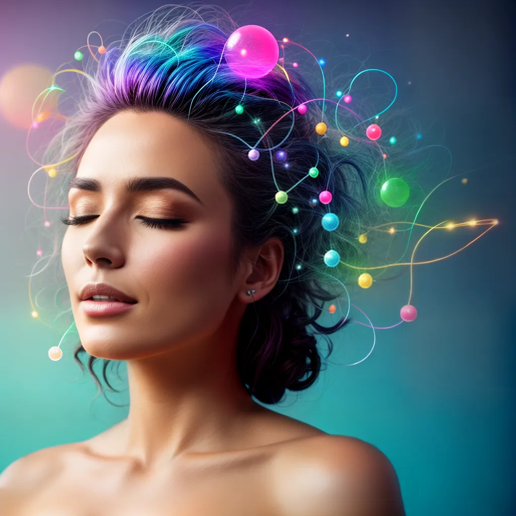 Fotos sonho bolhas cerebro eletrico