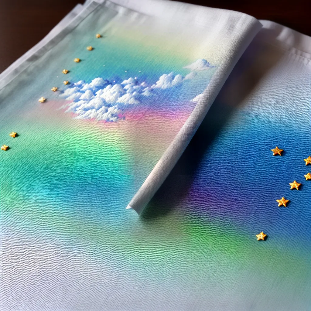 Magníficos Guardanapos Bordados: Qual o Significado de Sonhar? 3 Fotos sonho bordado nuvens estrelas