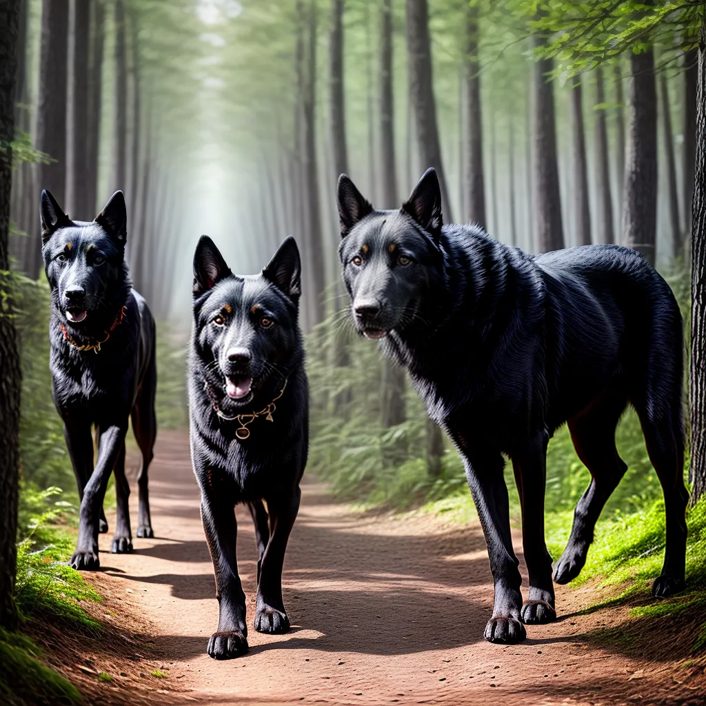 Fotos sonho cachorro floresta companheiros