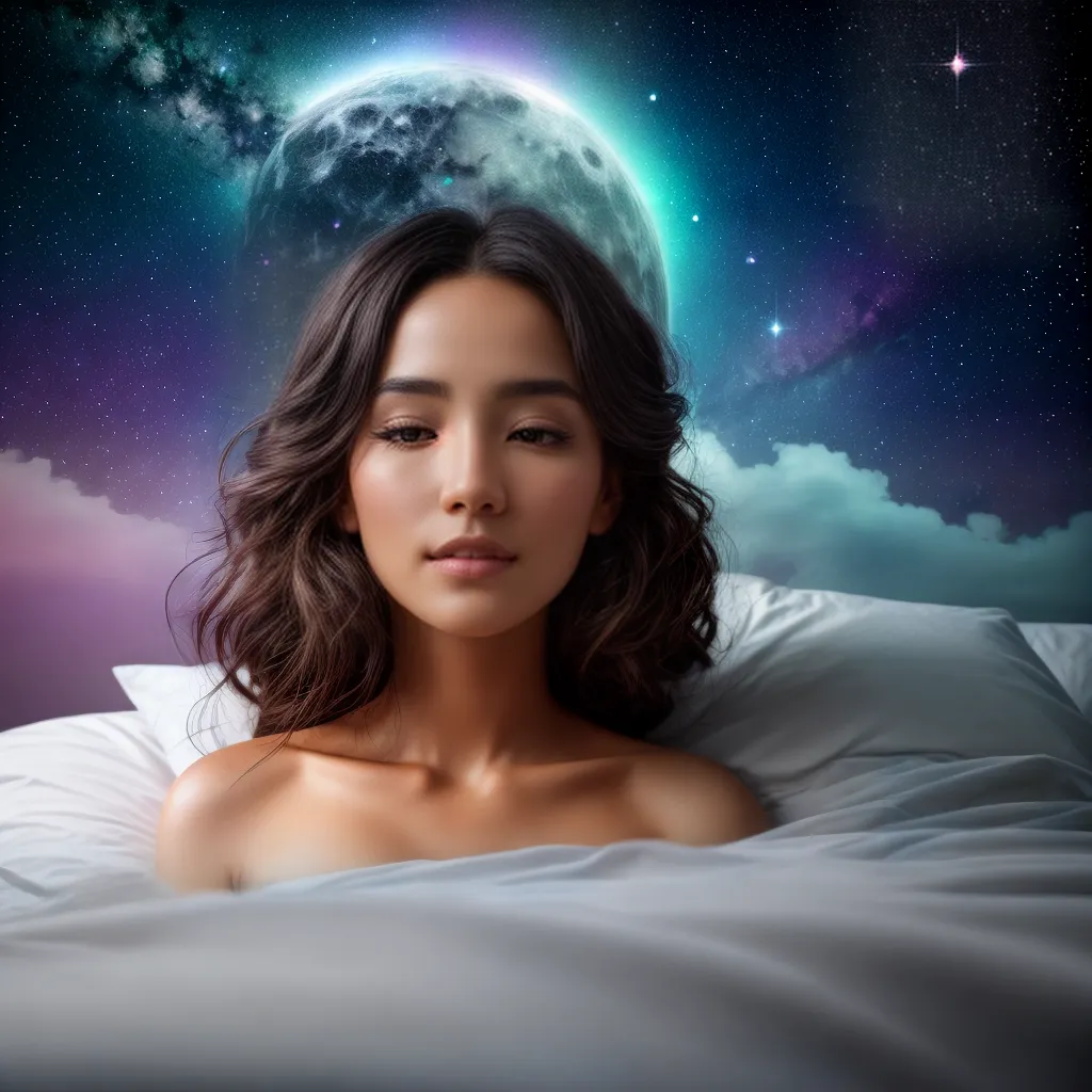 Fotos sonho cama imaginacao lua estrelas