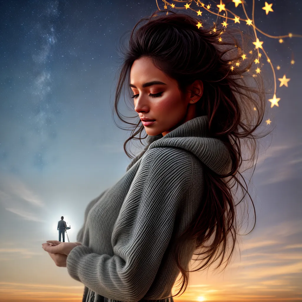 Fotos sonho cama nuvens estrelas porta misterio