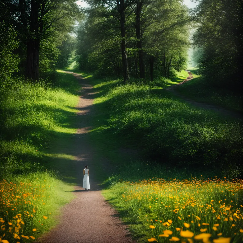 Divisão em dois caminhos dos sonhos: o que significa essa bifurcação no seu sono? 6 Fotos sonho caminho escolha floresta meadow