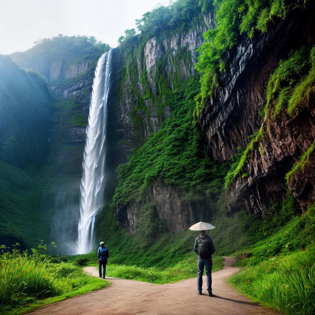 Fotos sonho caminho floresta cachoeira