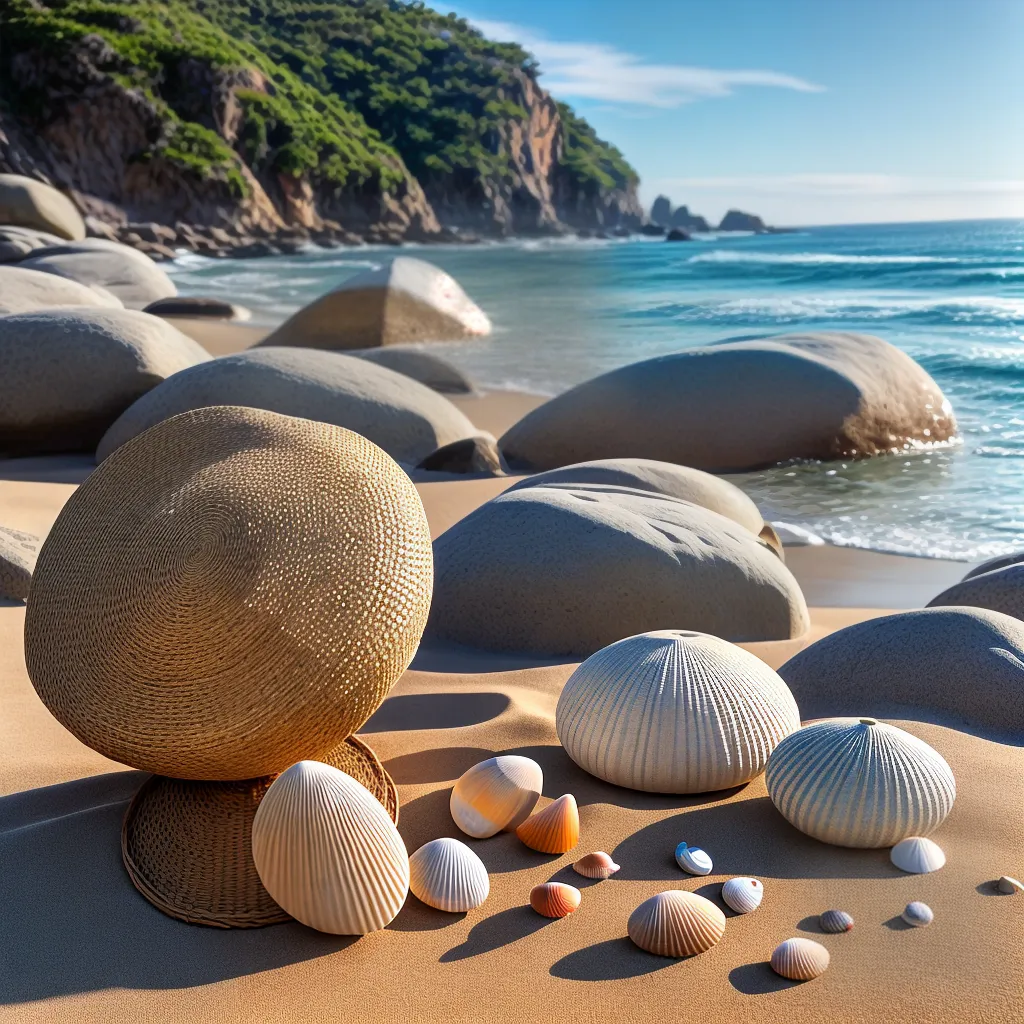 Fotos sonho cestas palha praia conchas