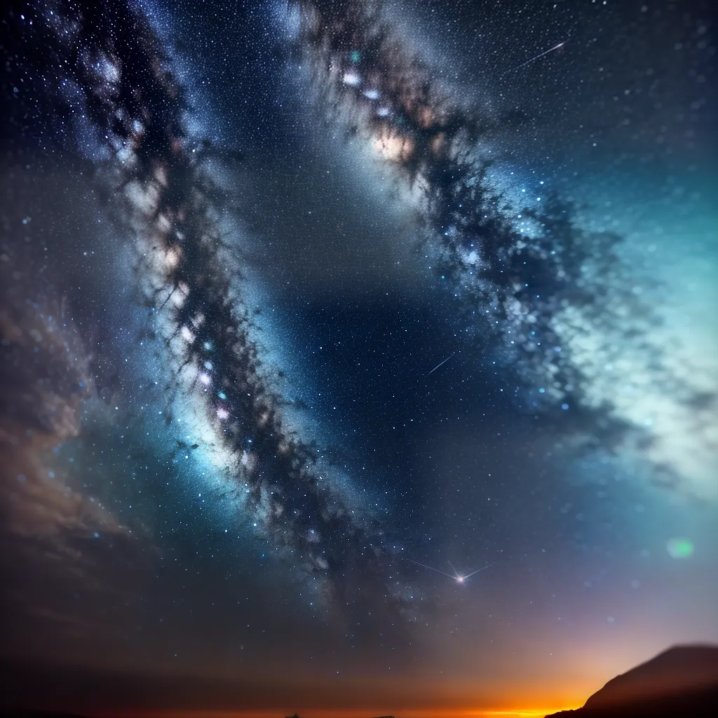 Fotos sonho ceu noturno estrelas indigo