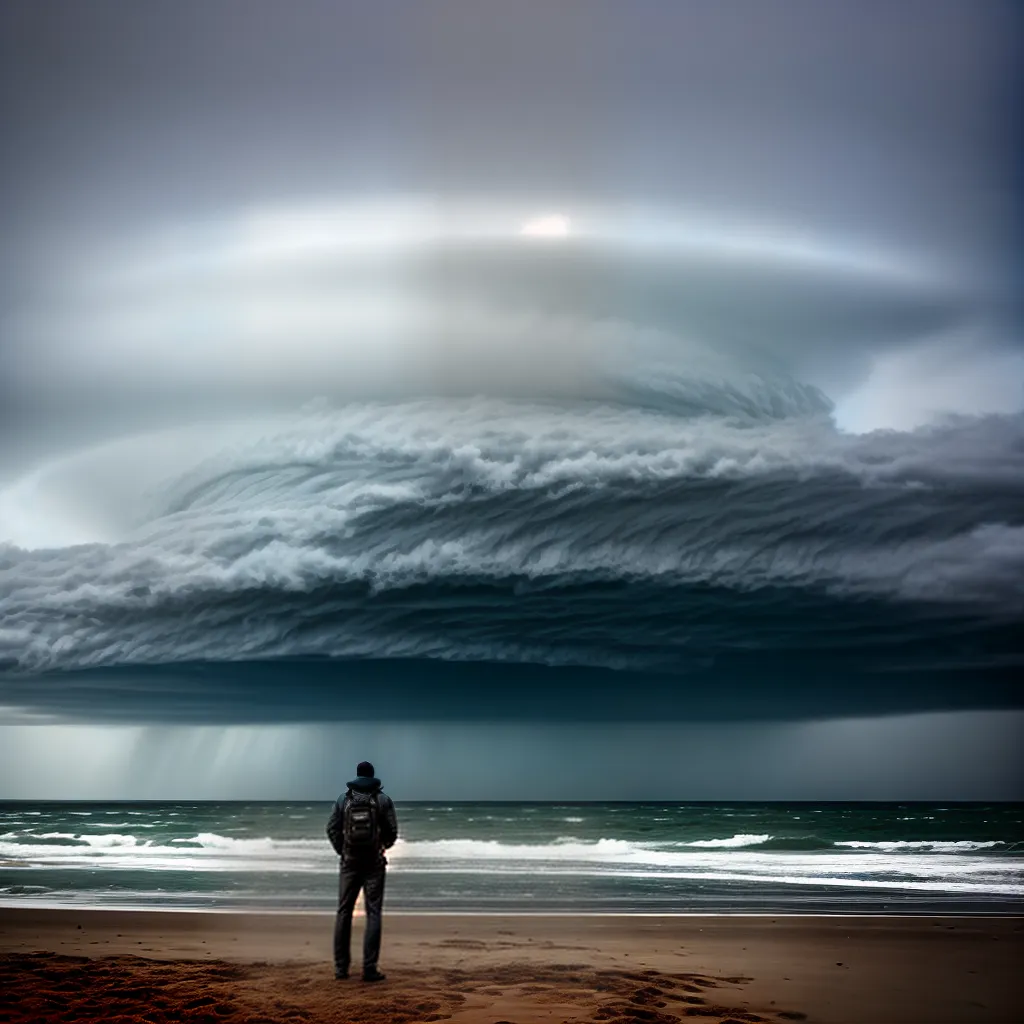 Desvendando o Significado dos Sonhos com Ciclones e Tufões 5 Fotos sonho ciclone praia perigo