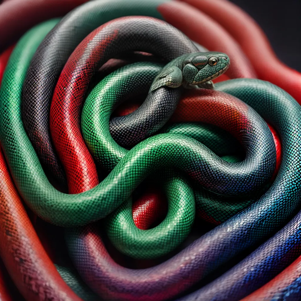 Descubra Qual é o Significado de Sonhar com Cobras. 4 Fotos sonho cobras cores tamanhos 1