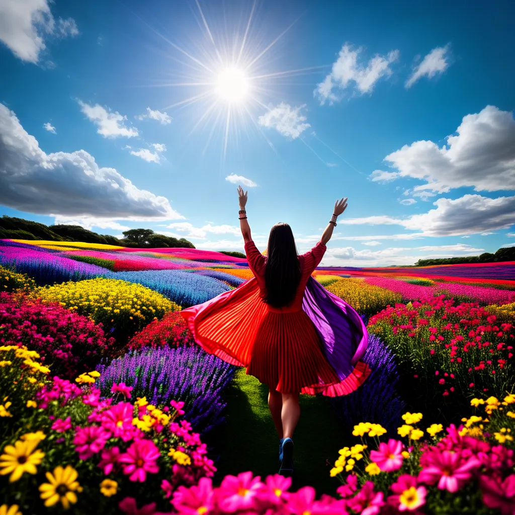 Saturação dos Sonhos: O que Significa Sonhar com Intensidade? 6 Fotos sonho colorido campo ceu