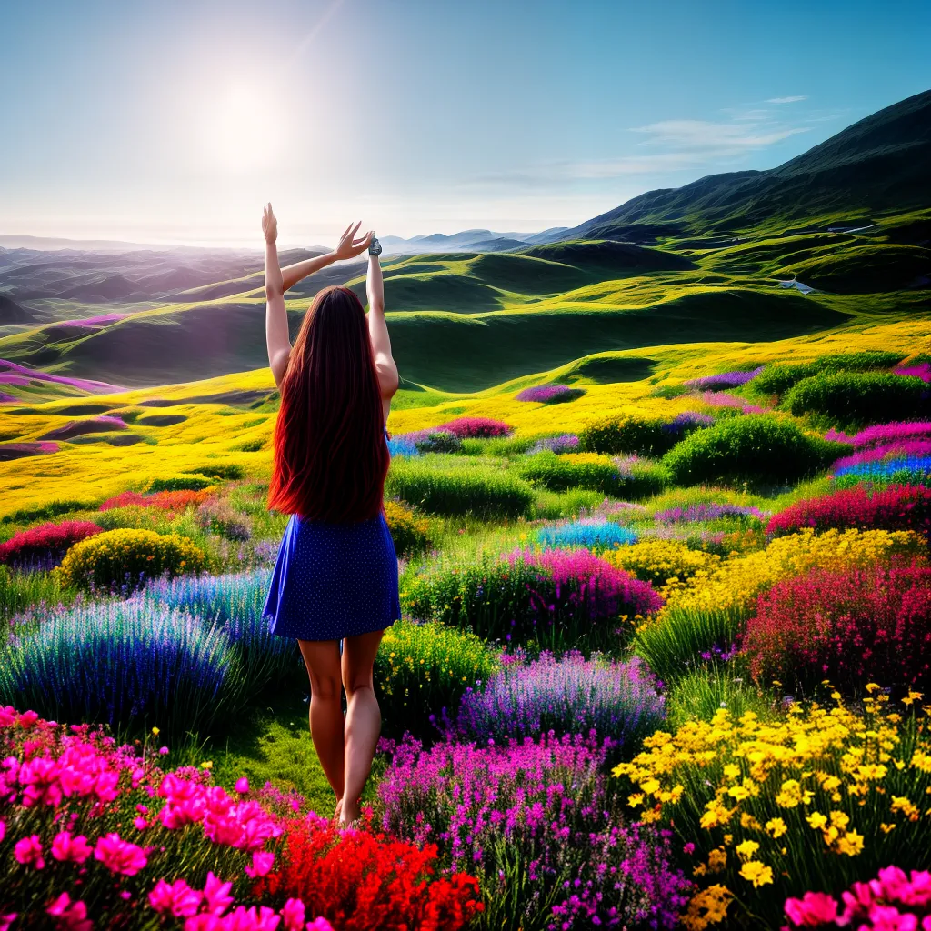 Saturação dos Sonhos: O que Significa Sonhar com Intensidade? 3 Fotos sonho colorido flores campo