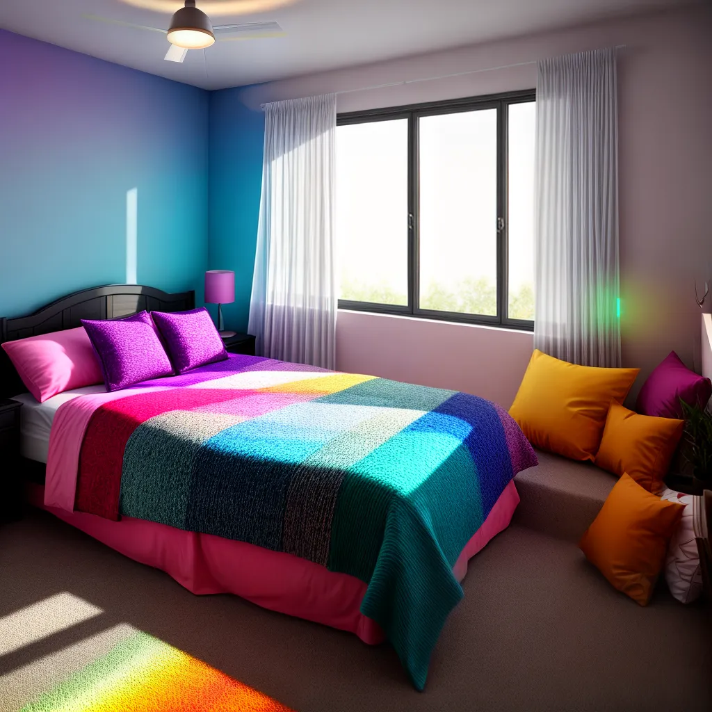 Variação de Cores em Sonhos: O que Significa? 4 Fotos sonho colorido teia cama