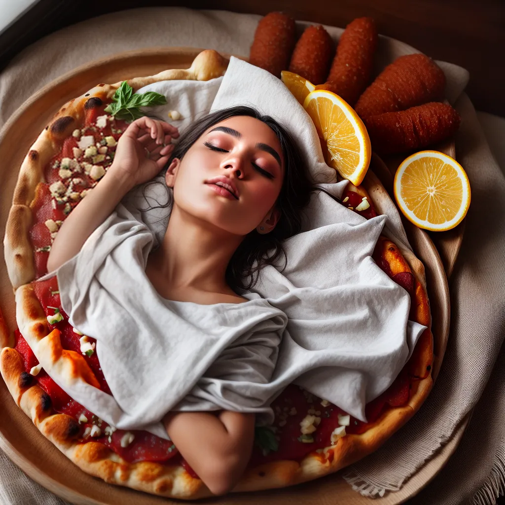 Fotos sonho comida pizza cenoura bolo