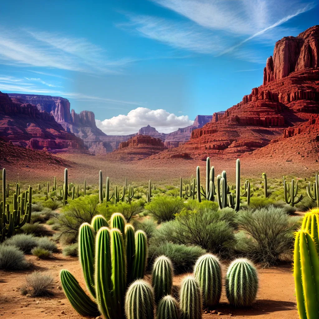 Descubra qual é o significado dos sonhos com cactos 2 Fotos sonho deserto cactos imponentes