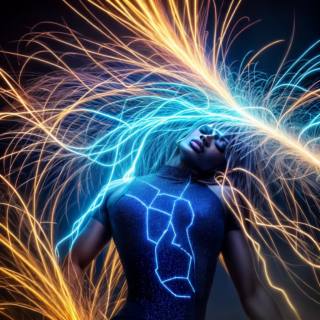 Eletricidade dos Sonhos: Qual é o Significado de Sonhar com Energia? 6 Fotos sonho energia azul dourado