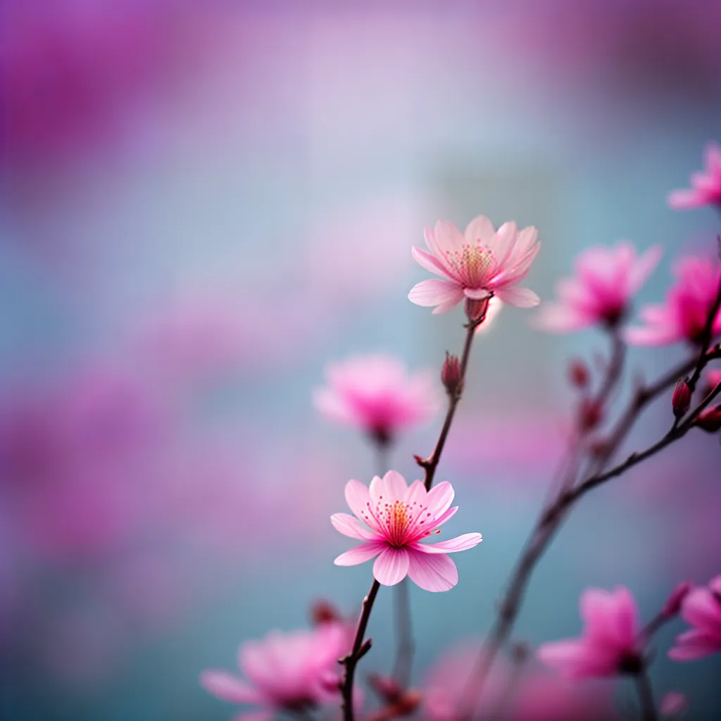 Fotos sonho flor cerejeira ceu rosa