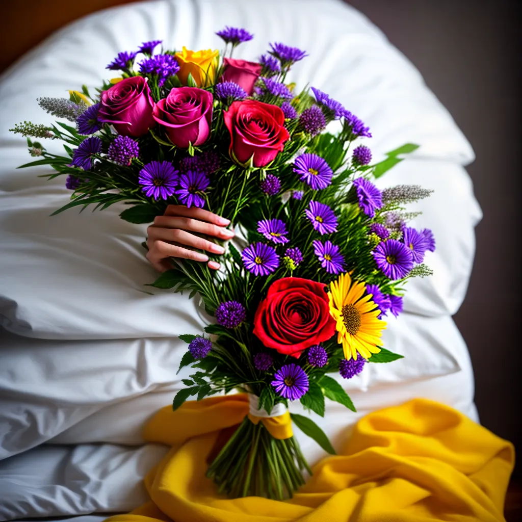 Desvendando o Significado dos Sonhos com Flores 4 Fotos sonho flores coloridas cama