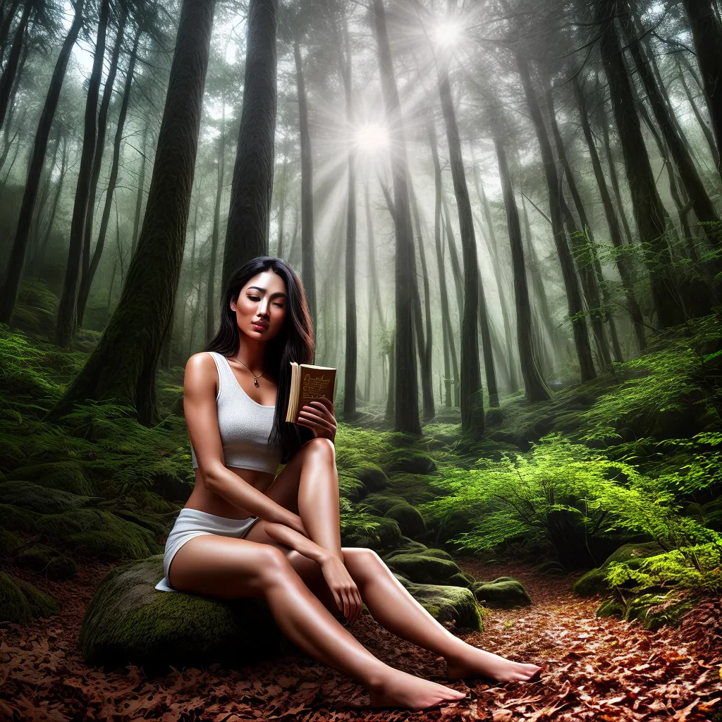 Fotos sonho floresta cogumelos livro