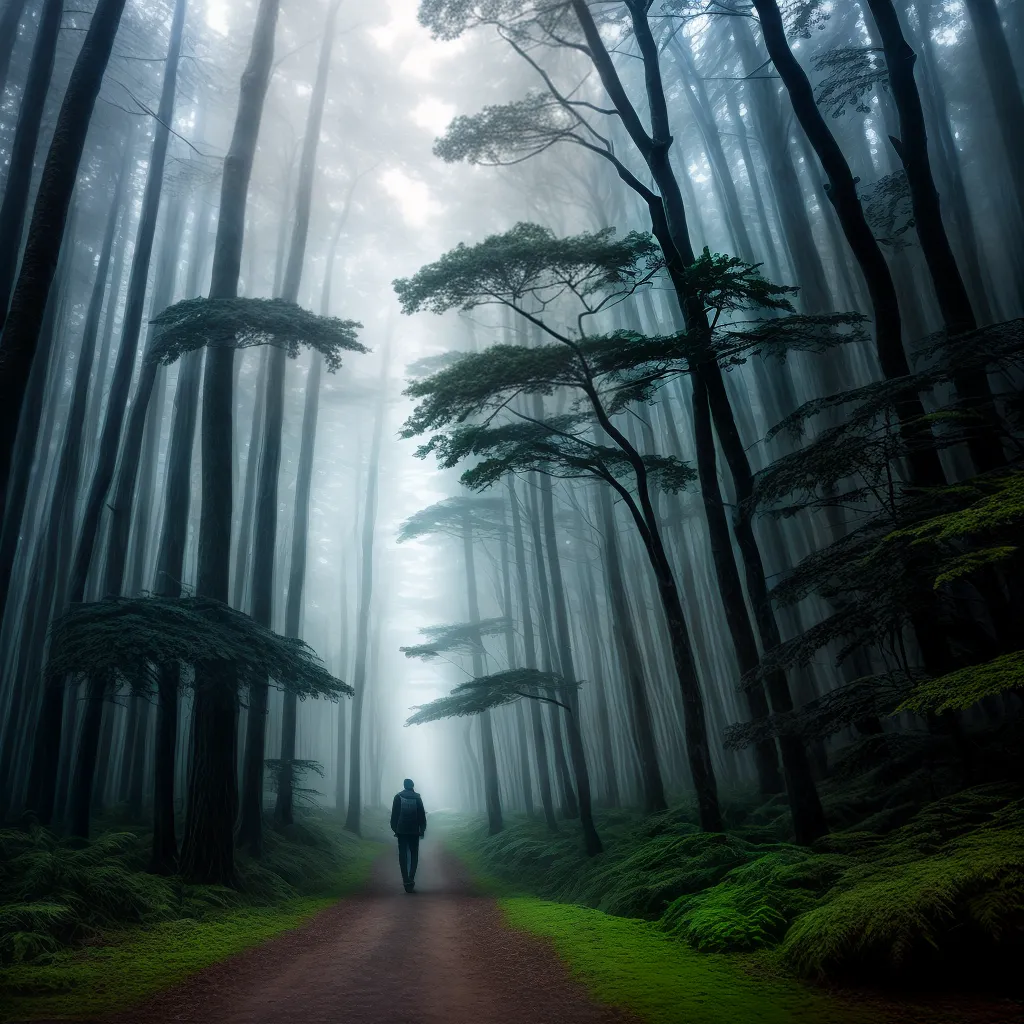 Fotos sonho floresta misterios criaturas surreal