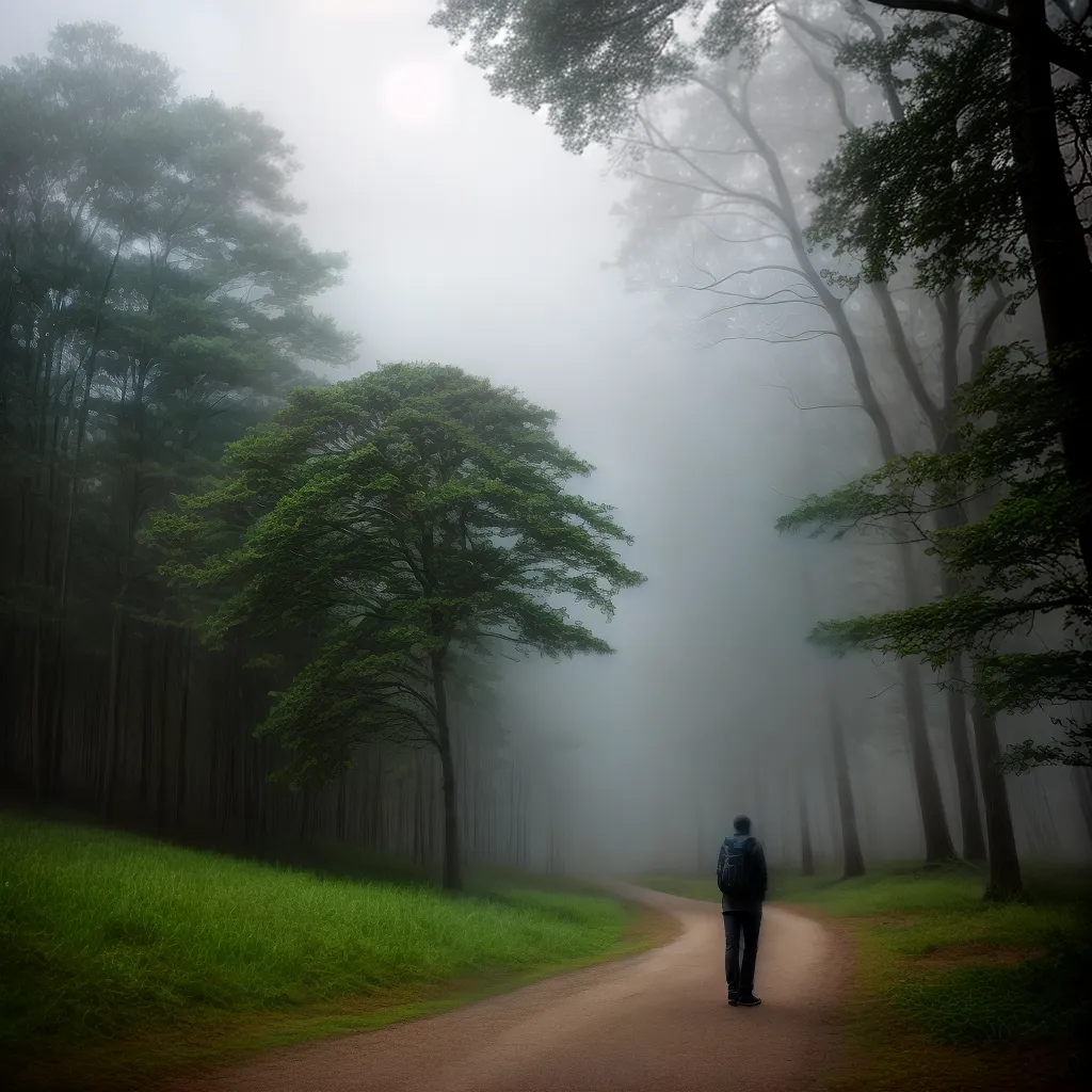 Viagem ao desconhecido: desvendando os mistérios dos sonhos. 6 Fotos sonho floresta nevoeiro