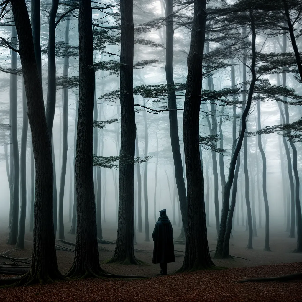 Fotos sonho floresta sombria misterio 1