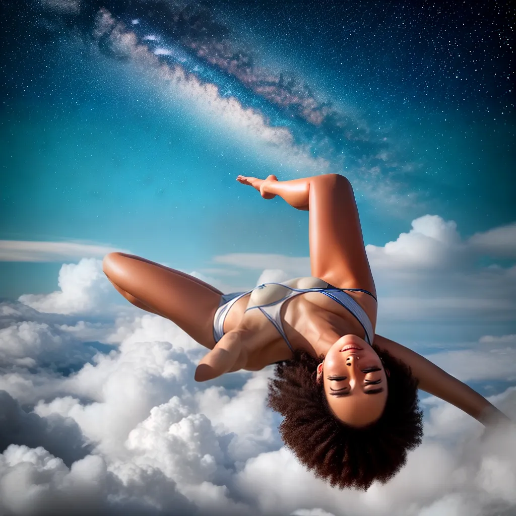 Fotos sonho flutuante nuvens estrelas