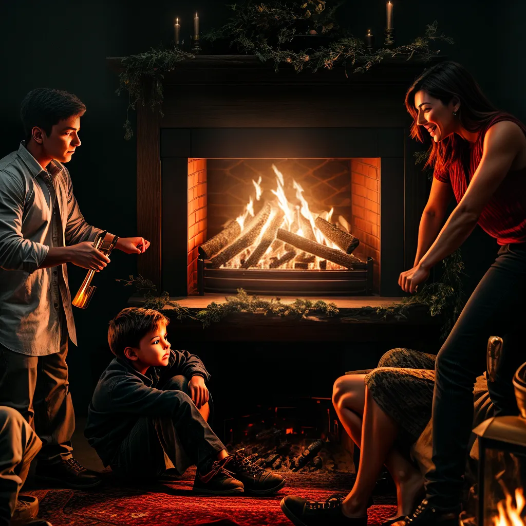 Fotos sonho fogo familia