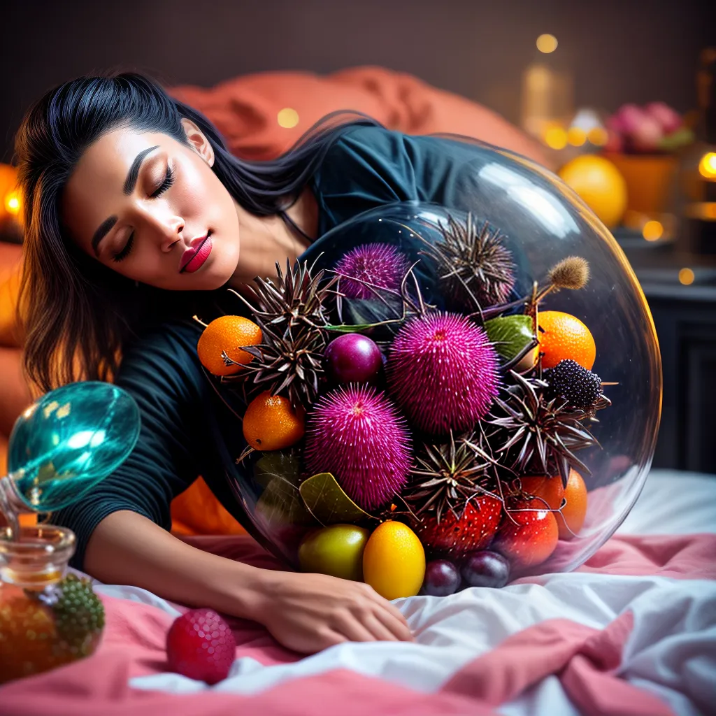 Título 7: Fruta exótica em sonhos - Descubra seu significado místico 6 Fotos sonho frutas exoticas cama