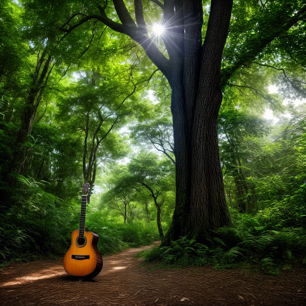 Fotos sonho guitarra floresta guarana
