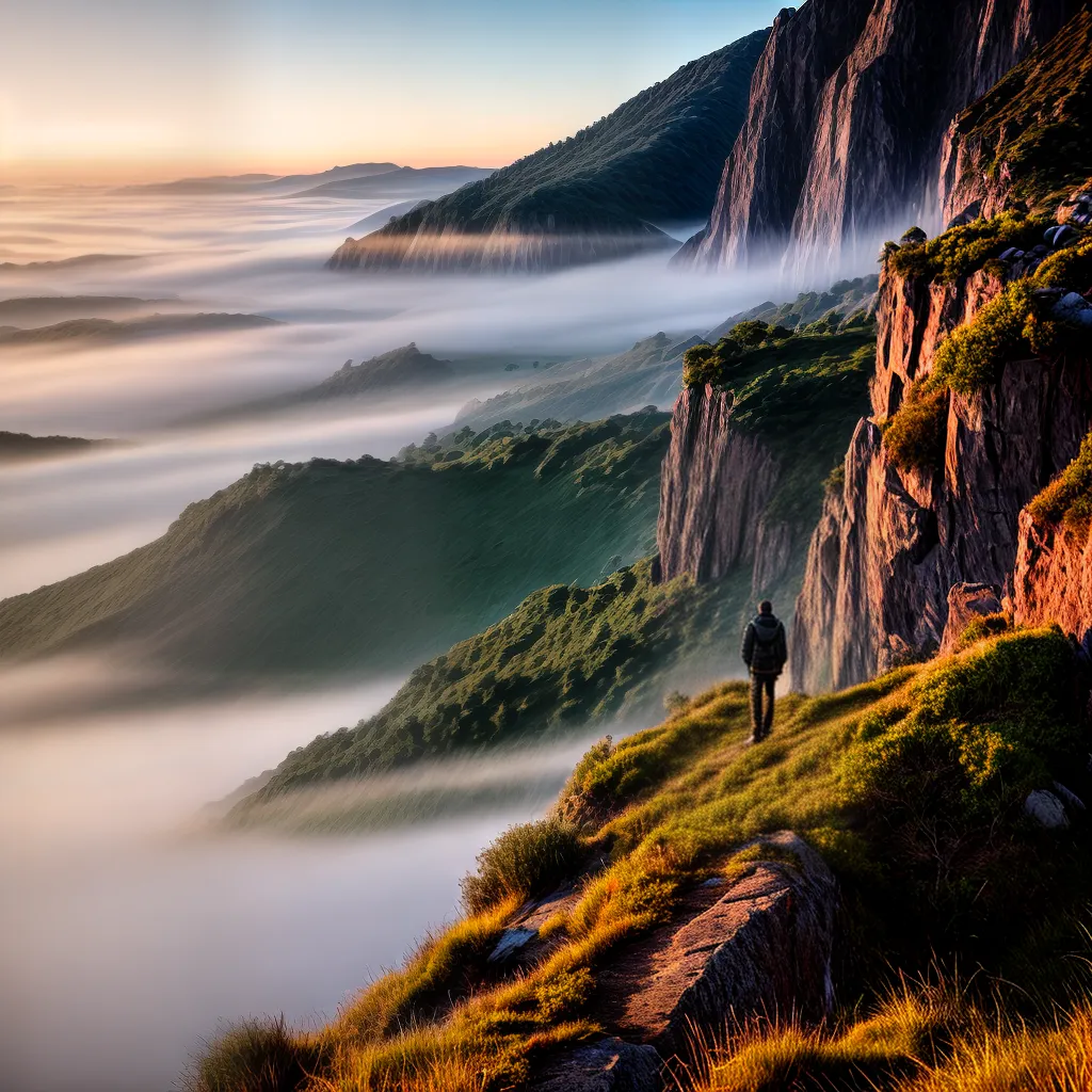 Fotos sonho horizonte cliff paisagem