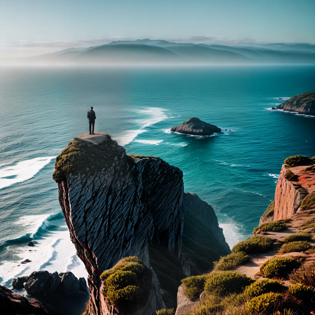 Mergulhando na Imaginação: O Significado de Sonhar com o Horizonte 4 Fotos sonho horizonte mar cliff