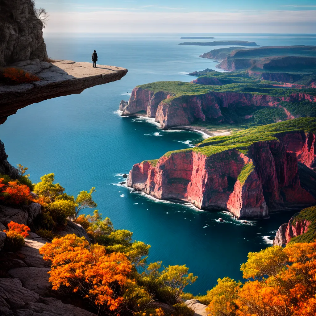 Fotos sonho horizonte pessoa cliff cores