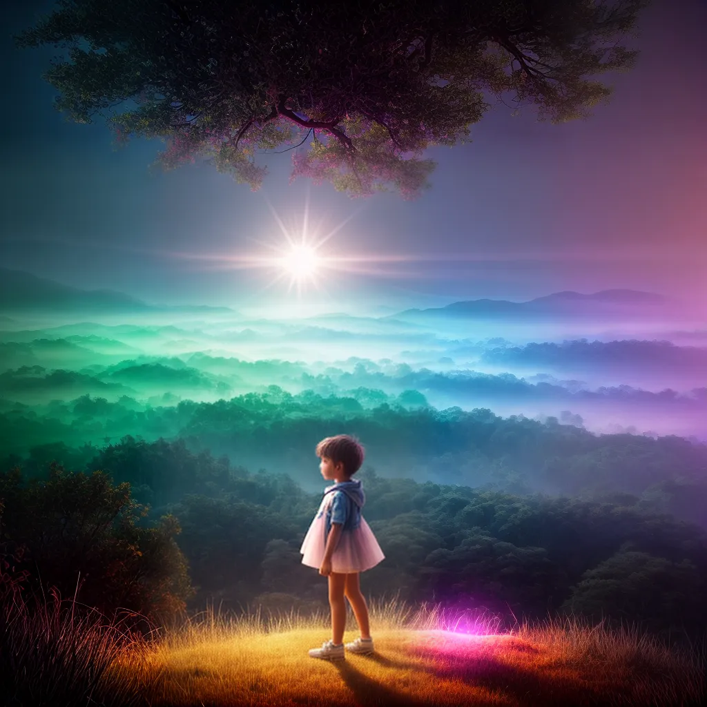 Fotos sonho infantil colorido misterio