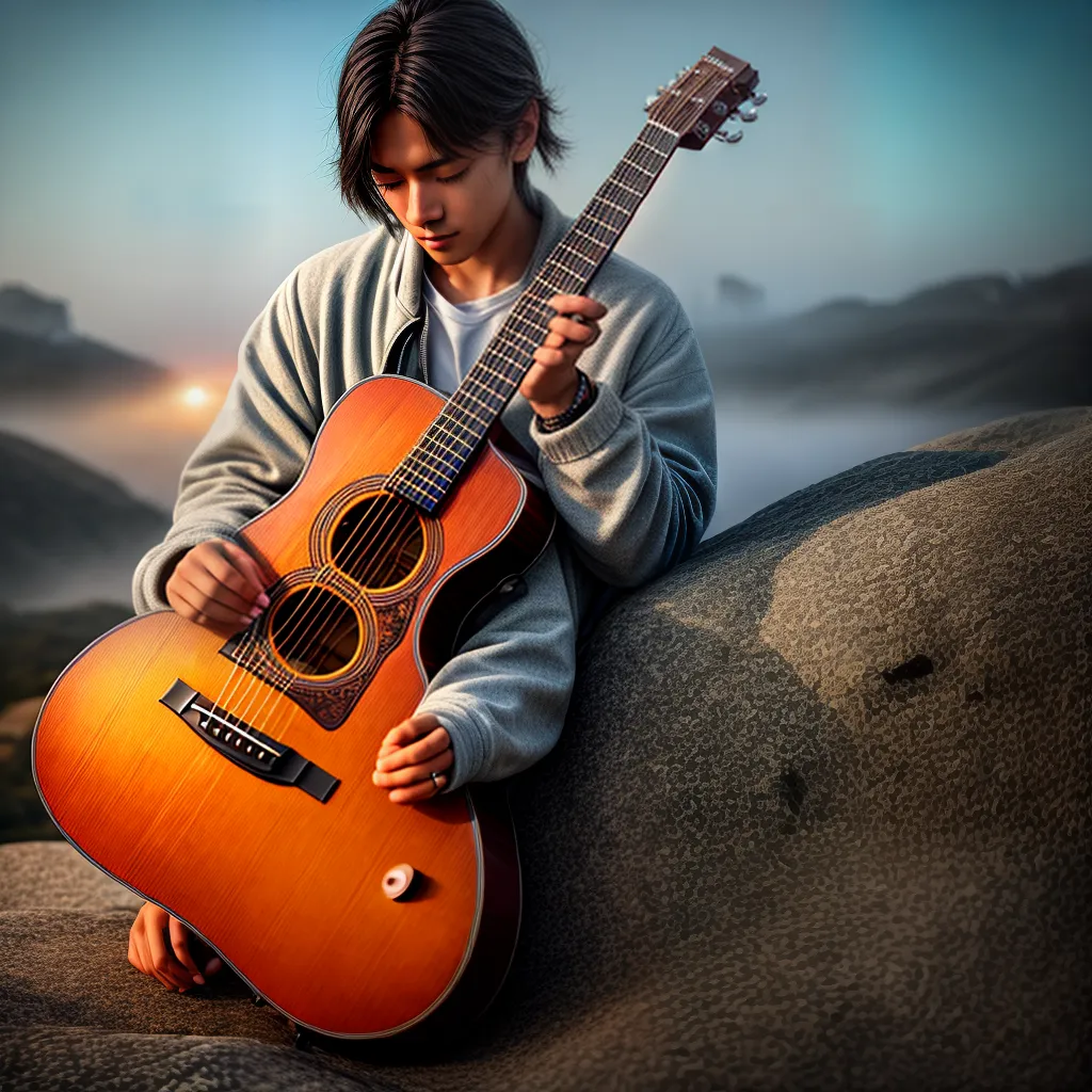 Fotos sonho instrumento musical guitarra 1
