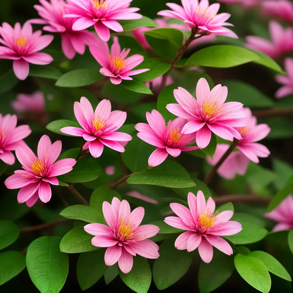 Fotos sonho japarandiba flor rosa folhas verdes
