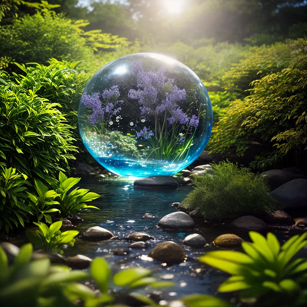 Fotos sonho jardim ilustracao bolhas
