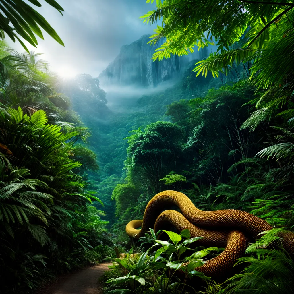 Fotos sonho jungle serpentes cores
