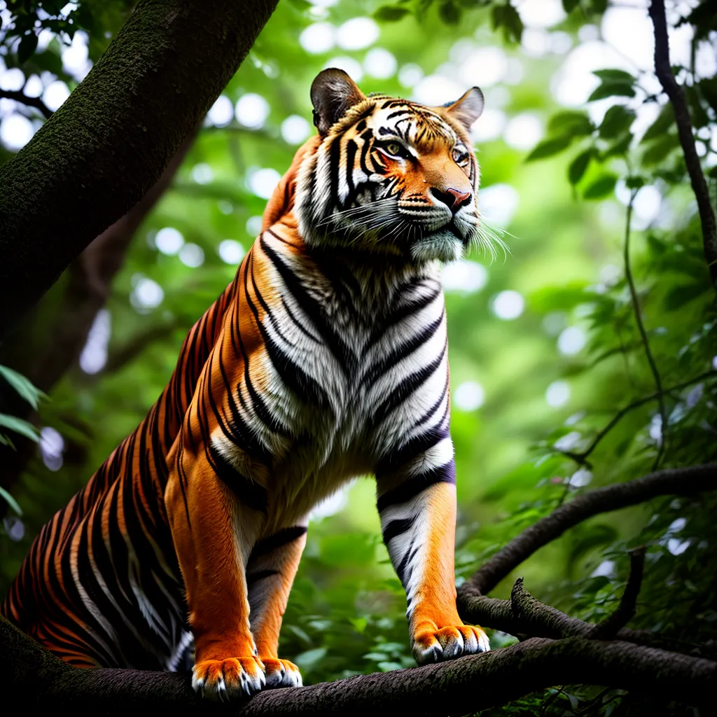 Fotos sonho jungle tigre majestoso