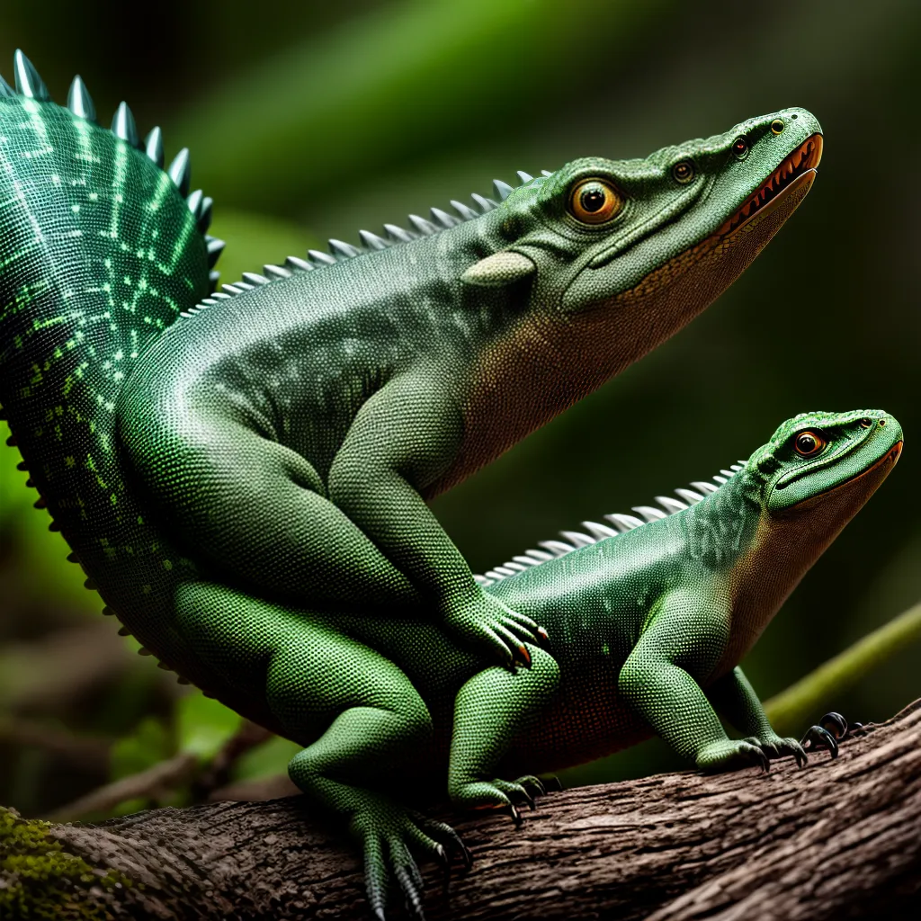 Fotos sonho lagarto verde natureza