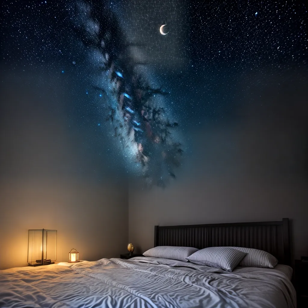 Fotos sonho livro cama noite estrelas