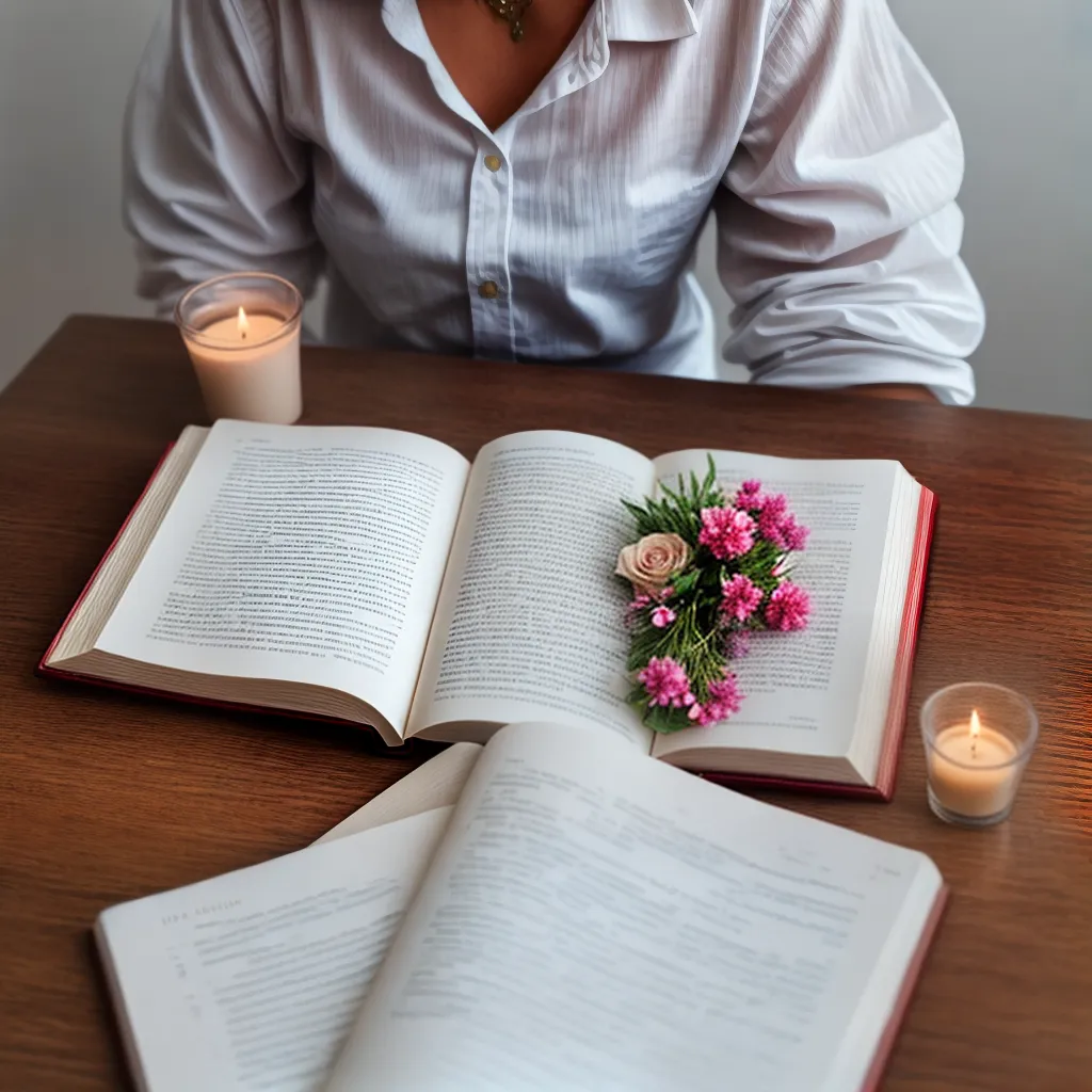A Mesa nos Sonhos: Descubra sua Interpretação 5 Fotos sonho livro flores velas