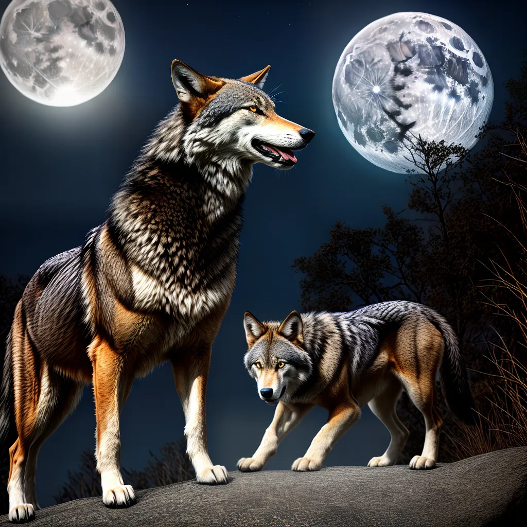 Indulgência e Perturbação: O Que Significa Sonhar com um Animal Selvagem? 2 Fotos sonho lobo lua primitivo