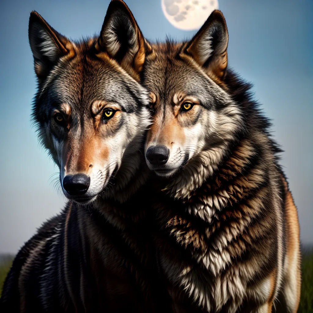 Fotos sonho lobos lua instinto forca