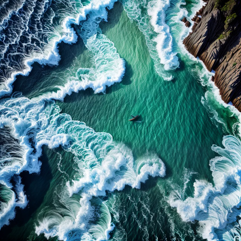 Fotos sonho mar azul ondas costa